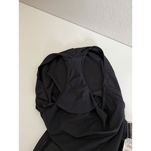 Miraclesuit Size 10 One Piece Swimsuit Solid Black Ruched Gathered Front Womens - Picture 10 of 10